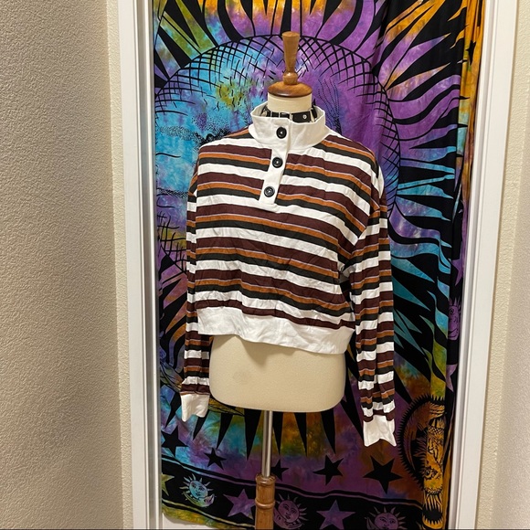 🌈 Striped amazing neck sweater top - Picture 3 of 11